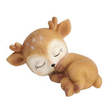 Maxbell Miniature Deer Model Statue Sculpture Fairy Garden Decor Toy Sleeping - Aladdin Shoppers
