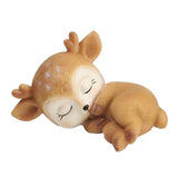 Maxbell Miniature Deer Model Statue Sculpture Fairy Garden Decor Toy Sleeping - Aladdin Shoppers