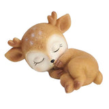 Maxbell Miniature Deer Model Statue Sculpture Fairy Garden Decor Toy Sleeping - Aladdin Shoppers