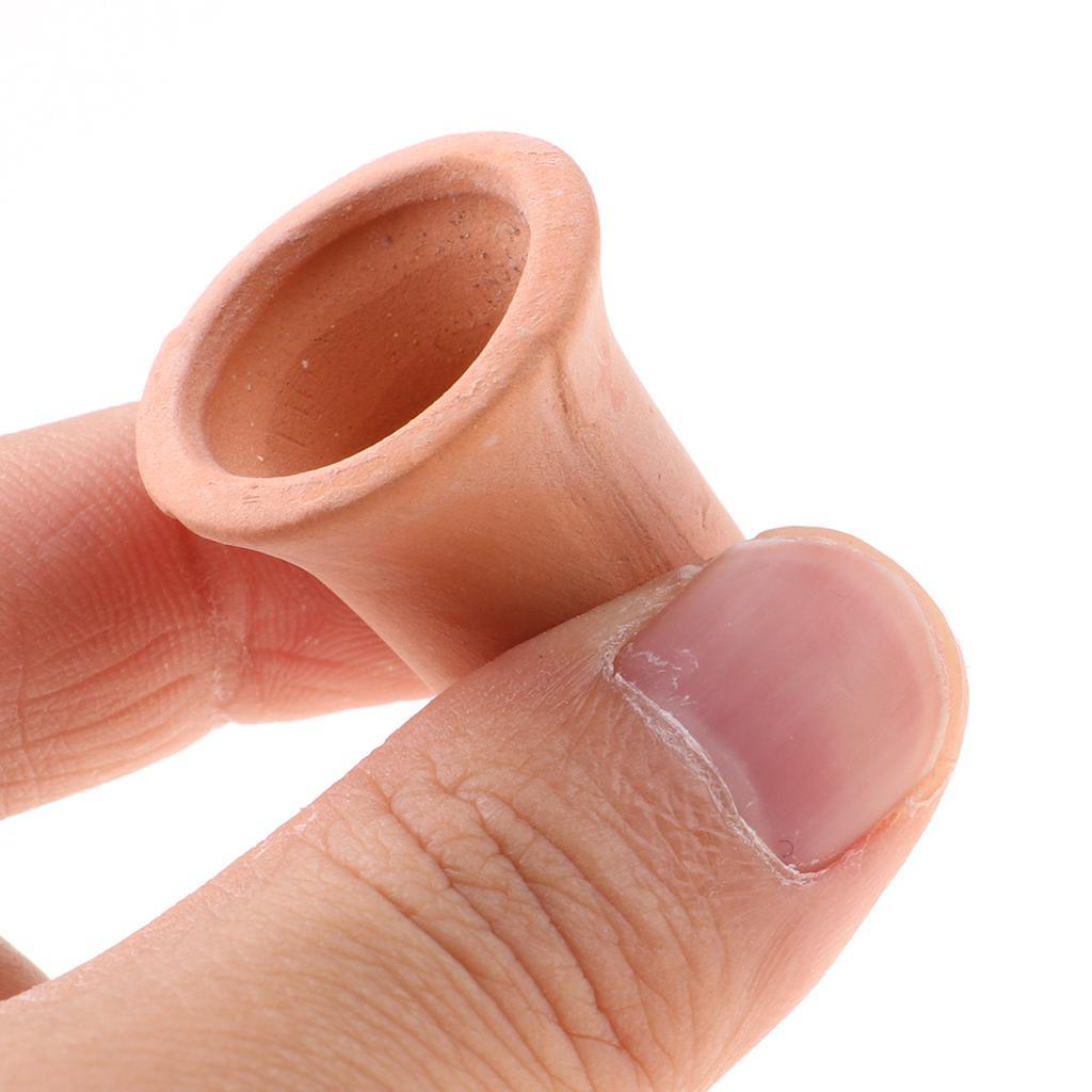 Maxbell Miniature Porcelain Vase Dollhouse Garden Flower Supplies Decor Light Brown - Aladdin Shoppers