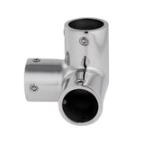 Maxbell Mirror Polished 316 Stainless Steel Marine Boat Hand Rail Fitting 3 Way Corner Elbow Hardware for 1'' 25mm Tubing/Pipe - Aladdin Shoppers