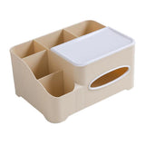 Maxbell Modern Fashion Tissue Box Plastic Holder Desktop Sundries Organizer Almond - Aladdin Shoppers