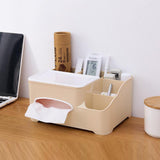 Maxbell Modern Fashion Tissue Box Plastic Holder Desktop Sundries Organizer Almond - Aladdin Shoppers
