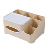 Maxbell Modern Fashion Tissue Box Plastic Holder Desktop Sundries Organizer Almond - Aladdin Shoppers