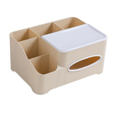 Maxbell Modern Fashion Tissue Box Plastic Holder Desktop Sundries Organizer Almond - Aladdin Shoppers