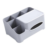 Maxbell Modern Fashion Tissue Box Plastic Holder Desktop Sundries Organizer Grey - Aladdin Shoppers