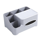 Maxbell Modern Fashion Tissue Box Plastic Holder Desktop Sundries Organizer Grey - Aladdin Shoppers
