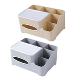 Maxbell Modern Fashion Tissue Box Plastic Holder Desktop Sundries Organizer Grey - Aladdin Shoppers