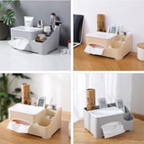 Maxbell Modern Fashion Tissue Box Plastic Holder Desktop Sundries Organizer Grey - Aladdin Shoppers
