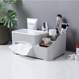 Maxbell Modern Fashion Tissue Box Plastic Holder Desktop Sundries Organizer Grey - Aladdin Shoppers