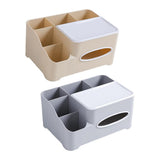 Maxbell Modern Fashion Tissue Box Plastic Holder Desktop Sundries Organizer Grey - Aladdin Shoppers