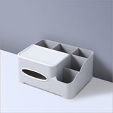 Maxbell Modern Fashion Tissue Box Plastic Holder Desktop Sundries Organizer Grey - Aladdin Shoppers