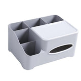 Maxbell Modern Fashion Tissue Box Plastic Holder Desktop Sundries Organizer Grey - Aladdin Shoppers