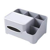 Maxbell Modern Fashion Tissue Box Plastic Holder Desktop Sundries Organizer Grey - Aladdin Shoppers