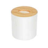 Maxbell Modern Wood Cover Tissue Box Holder Paper Napkin Case Home Office Round - Aladdin Shoppers