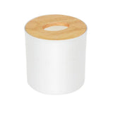Maxbell Modern Wood Cover Tissue Box Holder Paper Napkin Case Home Office Round - Aladdin Shoppers