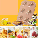 Maxbell Mold Cake Pan Cupcake Cake Muffin Bakeware for Oven Baking 6 Holes-Rabbits - Aladdin Shoppers