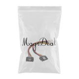 Maxbell Molex to 2 SATA Dual Power Y Splitter Adaptor Cable Lead 2 Way 4 Pin -15 Pin