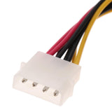 Maxbell Molex to 2 SATA Dual Power Y Splitter Adaptor Cable Lead 2 Way 4 Pin -15 Pin - Aladdin Shoppers