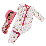 Maxbell Monkey Printed Rompers Hat Socks Set Clothes for 22''-23'' Nebworn Baby Doll - Aladdin Shoppers