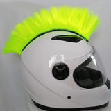 Maxbell Motorbike Skinhead Wig Punk Helmet Mohawk Wig Hairpiece Fluorescent Yellow - Aladdin Shoppers