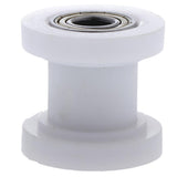 Maxbell Motorcycle 10mm Chain Roller Pulley Tensioner Wheel Guide for Cars White - Aladdin Shoppers