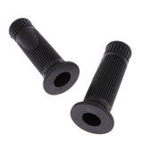 Maxbell Motorcycle 22mm HandleBar Hand Grip Retro Handlebar Sleeves Black - Aladdin Shoppers