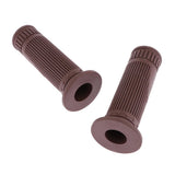 Maxbell Motorcycle 22mm HandleBar Hand Grip Retro Handlebar Sleeves Gray Brown - Aladdin Shoppers