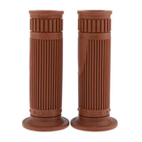 Maxbell Motorcycle 22mm HandleBar Hand Grip Retro Handlebar Sleeves Pale Brown - Aladdin Shoppers