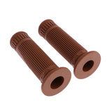 Maxbell Motorcycle 22mm HandleBar Hand Grip Retro Handlebar Sleeves Pale Brown - Aladdin Shoppers