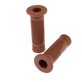 Maxbell Motorcycle 22mm HandleBar Hand Grip Retro Handlebar Sleeves Pale Brown - Aladdin Shoppers