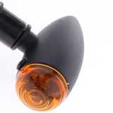 Maxbell Motorcycle Aluminum Alloy Turn Signal Light Indicator Smoke Hood Black+Yellow - Aladdin Shoppers