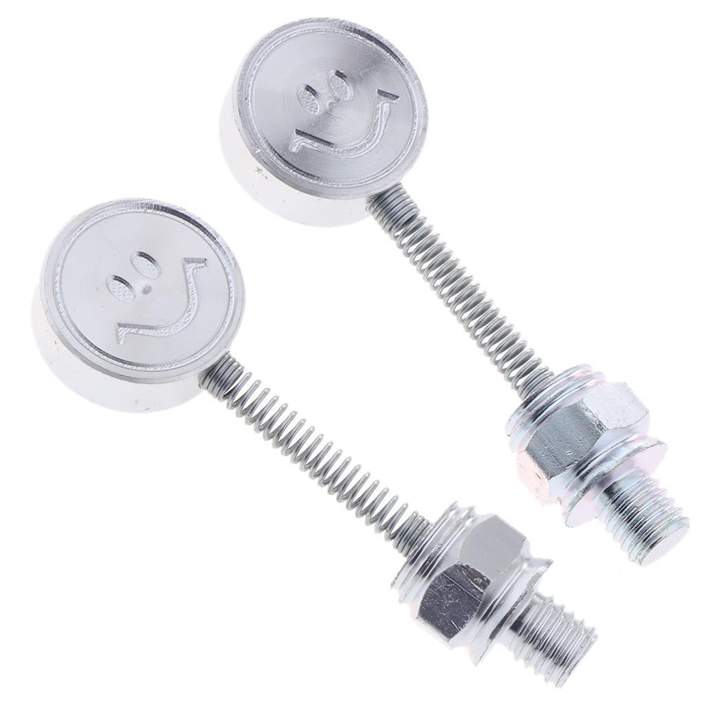 Maxbell Motorcycle Decorative Parts Smiling Face Mirror Seat Screws Silver - Aladdin Shoppers