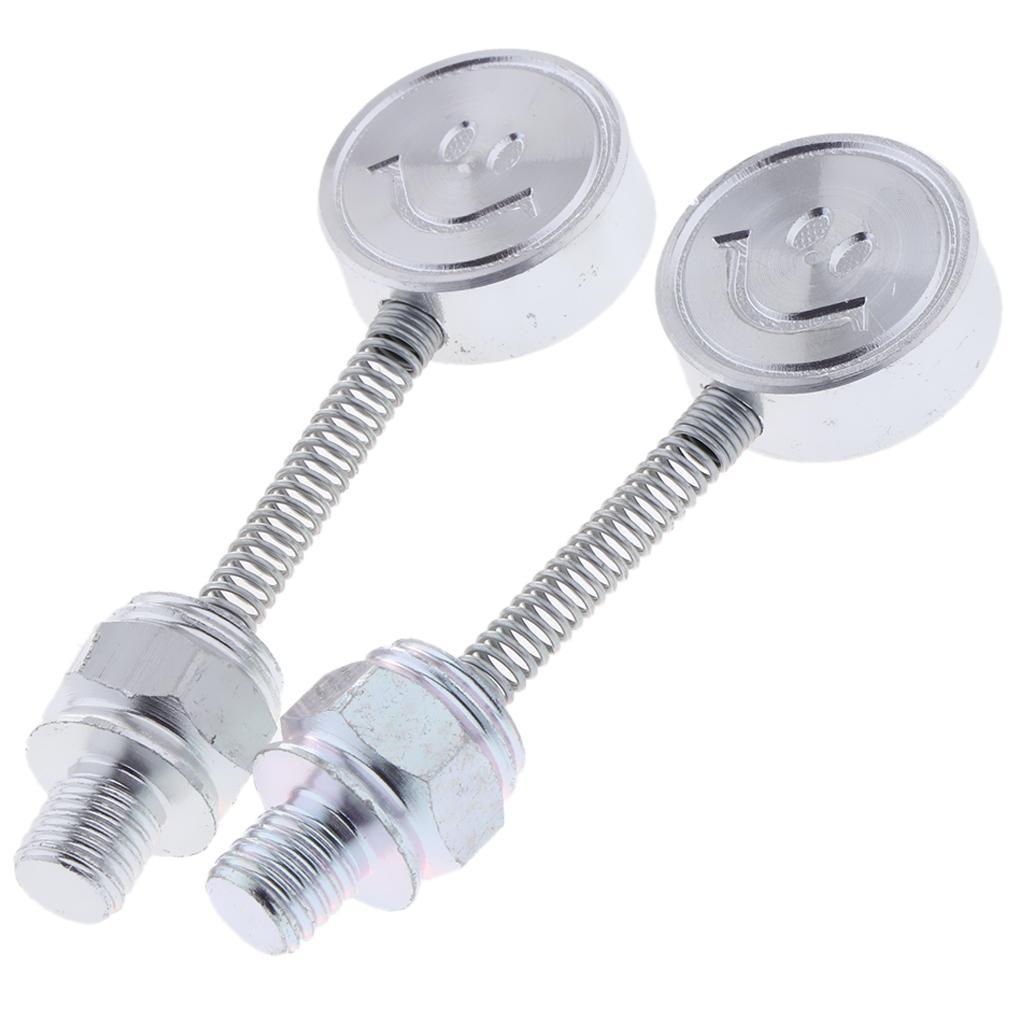 Maxbell Motorcycle Decorative Parts Smiling Face Mirror Seat Screws Silver - Aladdin Shoppers