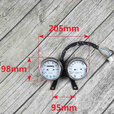 Maxbell Motorcycle Dual Mechanical Odometer Speedometer and Engine Speed Instrument - Aladdin Shoppers