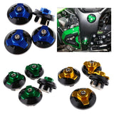Maxbell Motorcycle Frame Fairing Bolt Hole Cap Cover Plug for Kawasaki NINJA250/Z250 Blue - Aladdin Shoppers