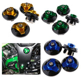 Maxbell Motorcycle Frame Fairing Bolt Hole Cap Cover Plug for Kawasaki NINJA250/Z250 Blue - Aladdin Shoppers