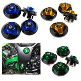 Maxbell Motorcycle Frame Fairing Bolt Hole Cap Cover Plug for Kawasaki NINJA250/Z250 Blue - Aladdin Shoppers