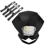 Maxbell Motorcycle Front Headlight LED Headlamp for KTM RMZ DRZ DR XR YZ Black - Aladdin Shoppers