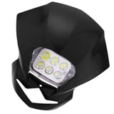 Maxbell Motorcycle Front Headlight LED Headlamp for KTM RMZ DRZ DR XR YZ Black - Aladdin Shoppers