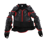Maxbell Motorcycle Full Body Jacket Chest Protector Black + Red S - Aladdin Shoppers