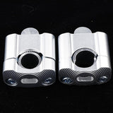 Maxbell Motorcycle Handlebar Riser Mounting Clamp Adapter Silver - Aladdin Shoppers