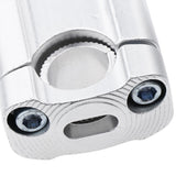 Maxbell Motorcycle Handlebar Riser Mounting Clamp Adapter Silver - Aladdin Shoppers