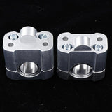 Maxbell Motorcycle Handlebar Riser Mounting Clamp Adapter Silver - Aladdin Shoppers