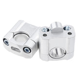 Maxbell Motorcycle Handlebar Riser Mounting Clamp Adapter Silver - Aladdin Shoppers