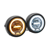 Maxbell Motorcycle Headlight Amber LED Turn Signal Indicators For Harley Cafe Racer - Aladdin Shoppers