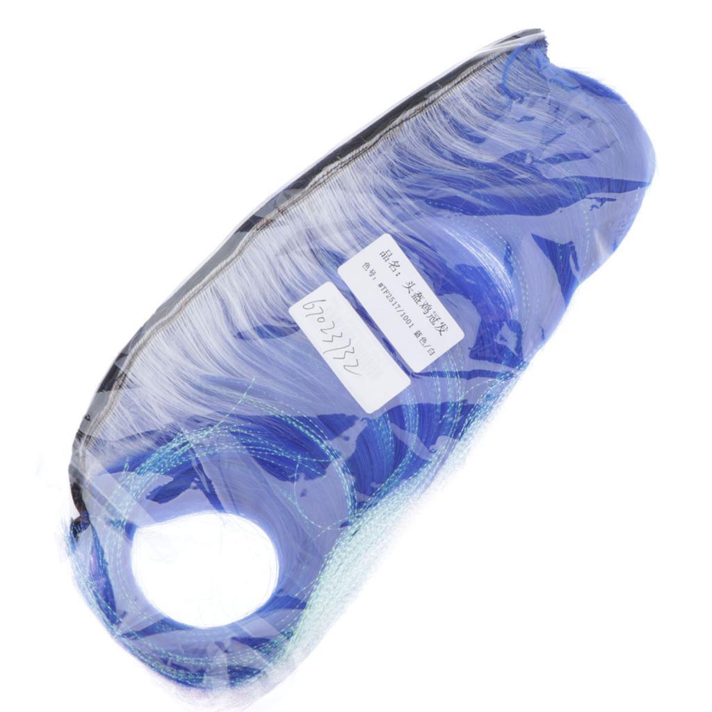 Maxbell Motorcycle Helmet Adhesive Mohawk, Cool Helmet Decoration and Accessaries Blue+White - Aladdin Shoppers