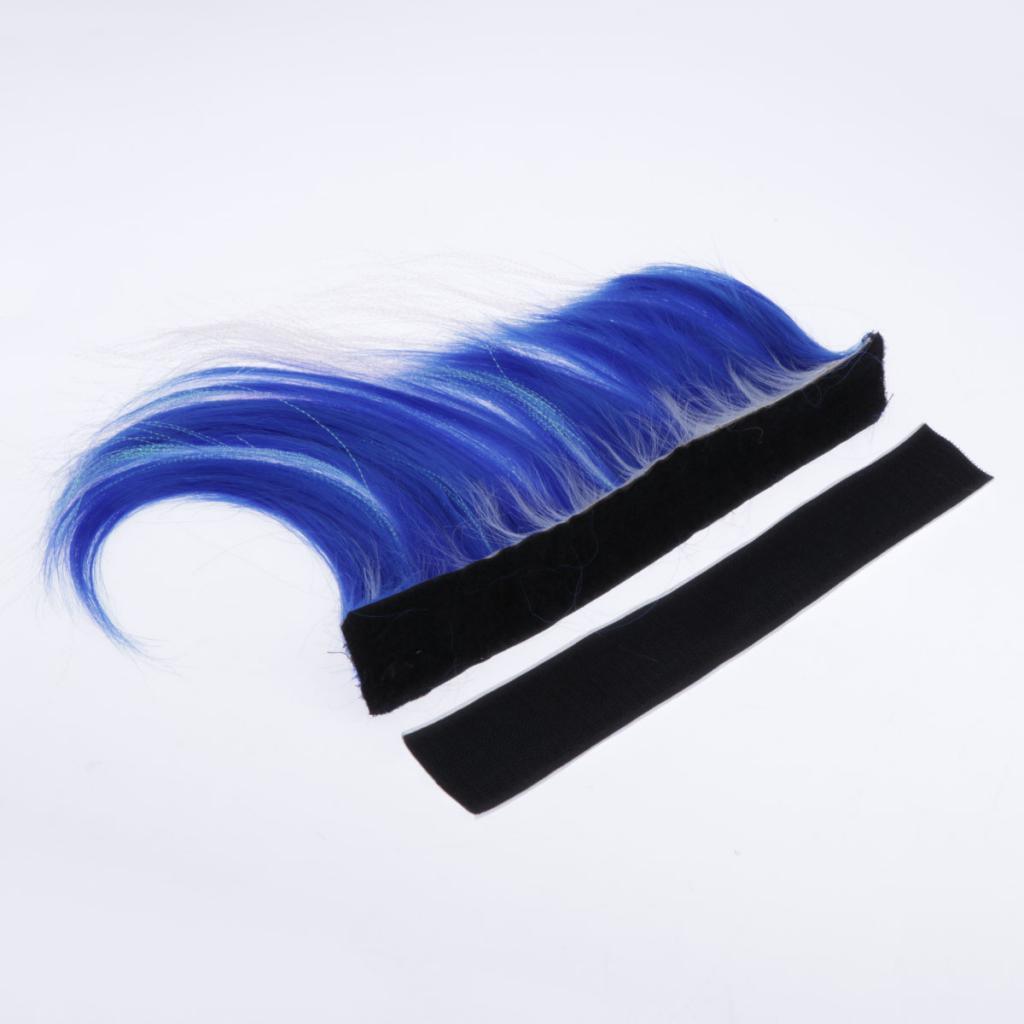 Maxbell Motorcycle Helmet Adhesive Mohawk, Cool Helmet Decoration and Accessaries Blue+White - Aladdin Shoppers