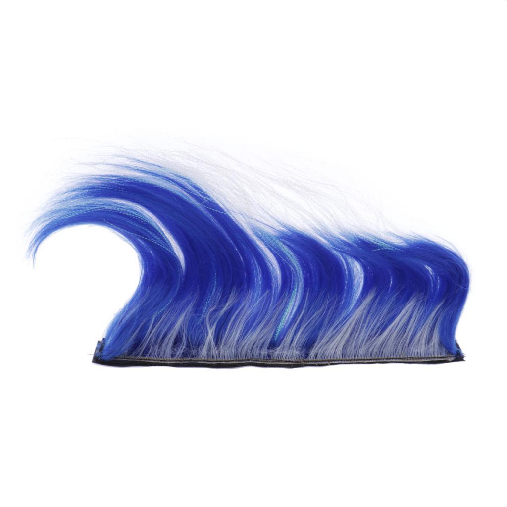 Maxbell Motorcycle Helmet Adhesive Mohawk, Cool Helmet Decoration and Accessaries Blue+White - Aladdin Shoppers