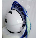 Maxbell Motorcycle Helmet Adhesive Mohawk, Cool Helmet Decoration and Accessaries Blue+White - Aladdin Shoppers